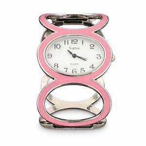 Sophie Y2K Pink Bangle Cuff Watch Quartz Japan Movt Not Tested